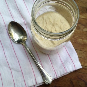 finished Nut sour cream